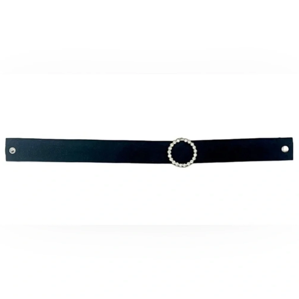 Kids’ Boutique Black and Silver Dress‎ Belt with Sparkles Size Medium